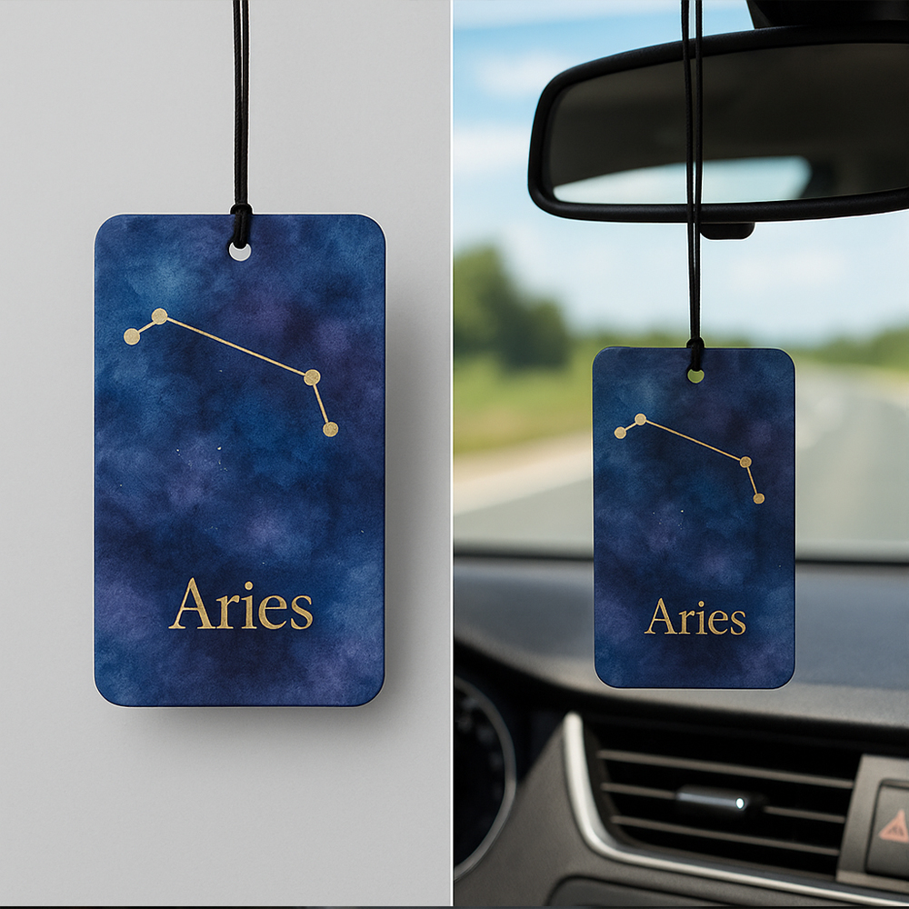 Zodiac Constellation Car Hanging Air Freshener – Galaxy Edition